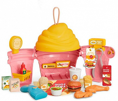 Игровой набор Aao Jiani Мороженое-рожок фаст-фуд JSF467377