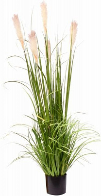 Камыш в пластиковом горшке искуственный 1690