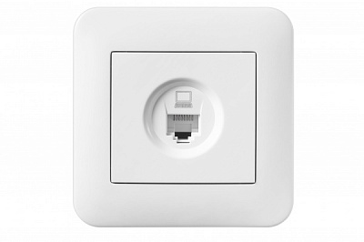 Розетка комп’ютерна Hausmark Luno IP20 білий 709-0202-139