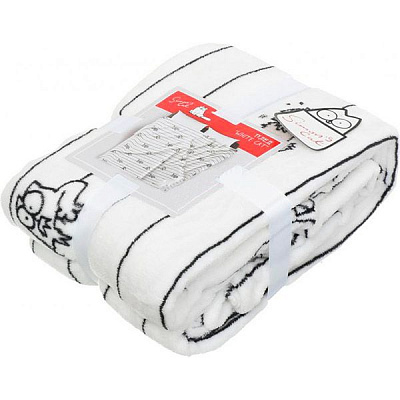 Плед фланель Simon's White Cat 160x200 см