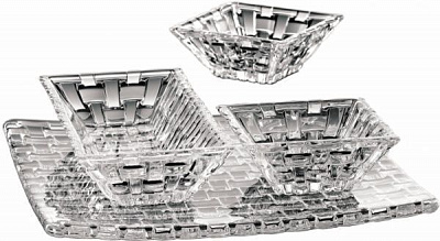 Набір блюдо квадратне та три салатника 101000266 Nachtmann