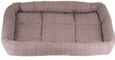 Лежак FX home Хит 80х70х10 см коричневая полоса