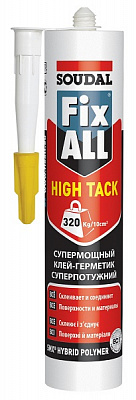 Клей-герметик SOUDAL FIX ALL High Tack 290 мл білий