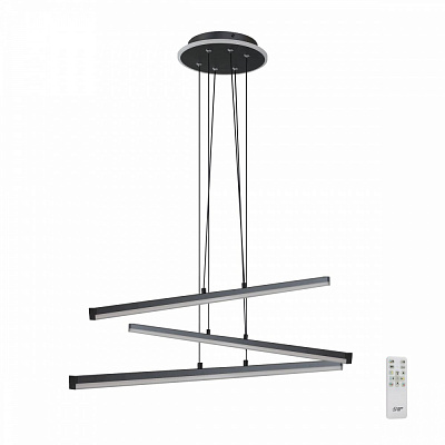 Люстра підвісна LIGHT SET LED LILEYA LS 8012 RC 2800-6000K 55 Вт чорний