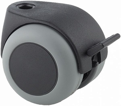 Ролик меблевий поворотний з гальмом АА25 PJI 050 L51-8 TENTE