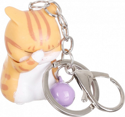 Брелок Розчароване кошеня з дзвіночком рижий