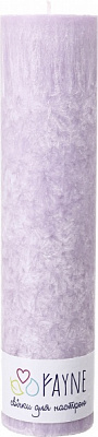 Свічка Циліндр пальмова фіолетова 6х26 см ТМ FAYNE