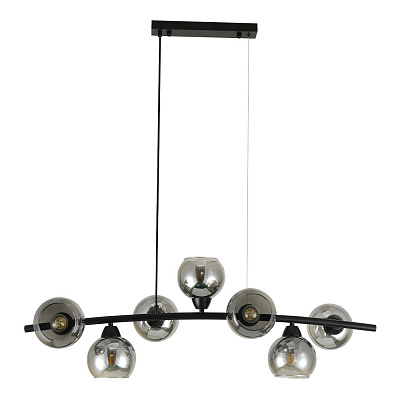 Люстра підвісна Miorro Pandora 930x330x900мм 7x40 Вт E27 чорний хром 51-311-177