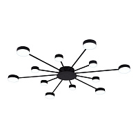 Люстра Miorro LED Foresta 12x6,3 Вт LED-модуль чорний 51-313-004