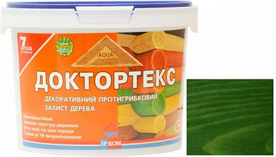 Лазурь ІРКОМ Доктортекс ИР-013 зеленый шелковистый мат 3 л