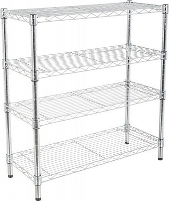 Стеллаж металлический 790x760x300 мм хром (123031-4LC) 