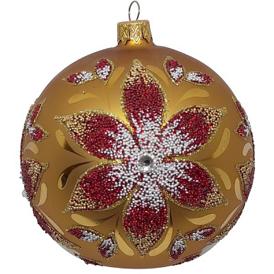 Куля новорічна 100 мм золотий 10099