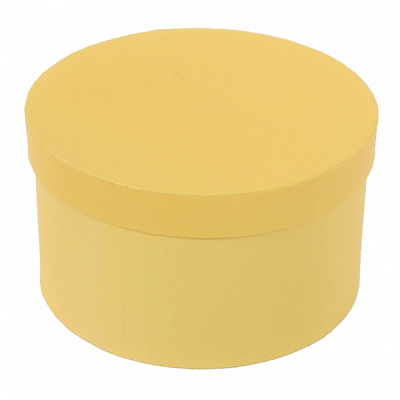 Коробка подарункова Кругла Жовта 16.8*9.7 см 2110192402