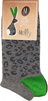 Носки Молли Леопард р. 23-25 серый 1 пар 