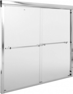 Штора для душа Korra К L01 150x143 хром матовый