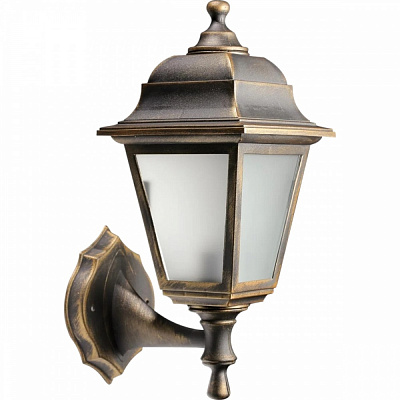 Світильник вуличний декоративний Expert Light Кантрі E27 IP44 антична латунь GAR-1027-TEП