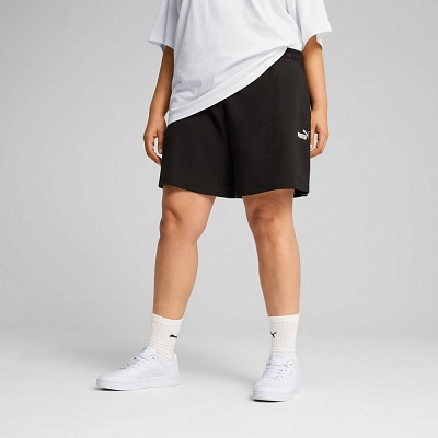 Шорты Puma ESS Small No. 1 Logo 4” Lightweight High-Waist Shorts 68244201 р. S черный