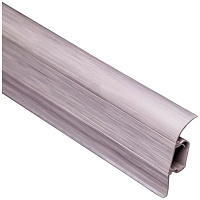 Плінтус ПВХ TIS срібло 18х56х2500 мм 