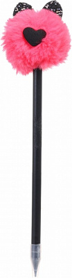 Карандаш чернографитный Пушистик с ушками коралловый