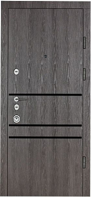 Двері вхідні Булат Сек'юриті 517 дуб немо карбон 2050x950мм праві