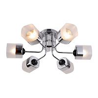 Люстра стельова WunderLicht Sky 6x60 Вт Е27 хром KK5149-46