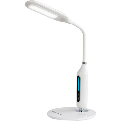 Настольная лампа LightMaster DE1143 LED 8 Вт белый с серебристым 