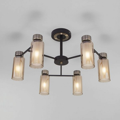 Люстра стельова Strotskis Amado 70115/6 6x15 Вт E14 бронза/чорний 70115/6 (чорний)