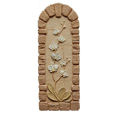 Декор гипсовый Живой камень Орхидея золото