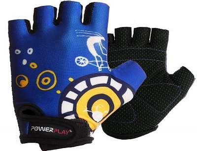 Рукавички PowerPlay 001C_Blue р. 2XS синій