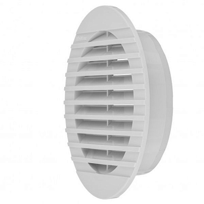 Гратка для вентиляції MiniMax 130 x 120 (2201АР) пластик білий