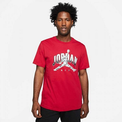 Футболка Nike M J BRAND JDN AIR SS CREW CZ8383-687 р.S червоний