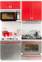 Игровой набор Qun Feng Toys Современная кухня 2 красная 26213