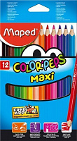 Олівці кольорові Color'peps Maxi 12 шт. MP834010 Maped