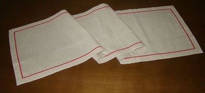 Дорожка с бордюром 652-16/00 40x140 см льняной Эдельвика 