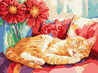 Картина по номерам Дневной сон ©art_selena_ua Ideyka