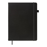 Книга для записей Etalon 190x250 мм 96 лист. клетка черный Buromax