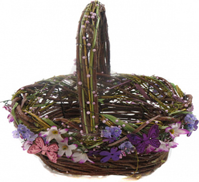 Корзинка плетеная из лозы Epi-YK17123 purple 