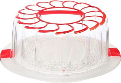 Контейнер для торта 28 см красный Snips