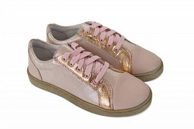 Кеди дитячі Мальви р.37 рожевий із золотим Ш-437 B