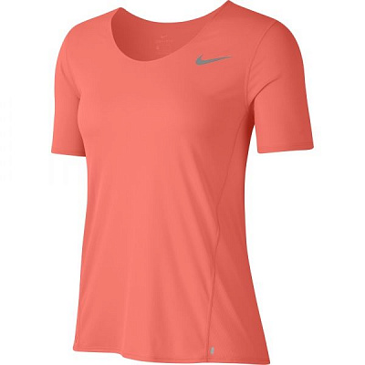 Футболка Nike W NK CITY SLEEK TOP SS CJ9444-854 р.XL коралловый