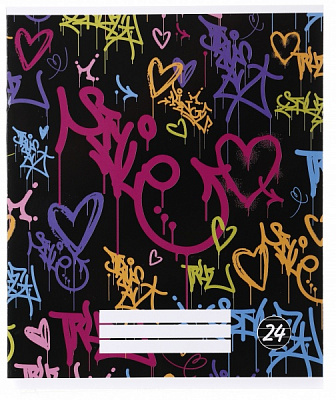 Зошит шкільний Graffiti 24 аркуші лінія Nota Bene