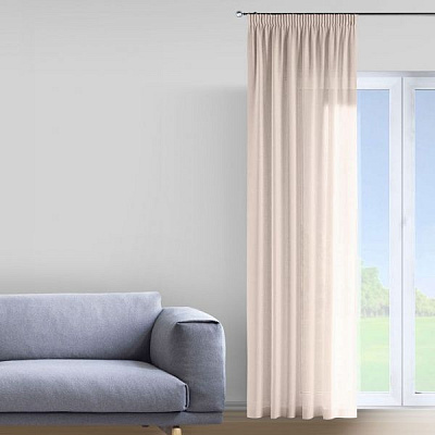 Тюль Grid 300х290 см бежевый Decora textile