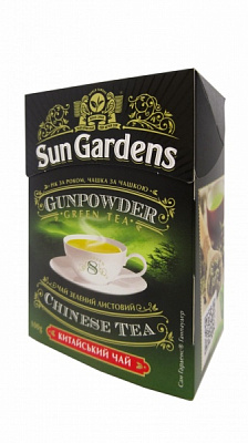 Чай зеленый Sun Gardens Ганпаудер 100 г 
