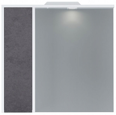 Зеркало со шкафчиком AM.PM M91MPR0751BF38 GEM S правый, 75 см, белый/базальт 