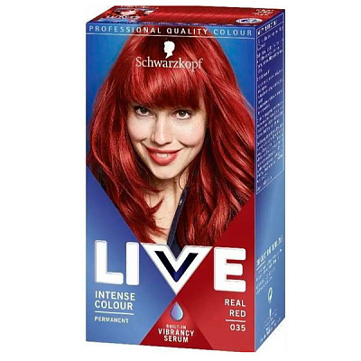 Фарба для волосся LIVE Baseline 035 Сміливий червоний