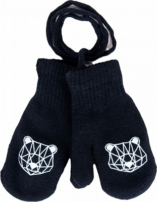 Варежки YO! р.10 черный 