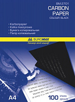Папір копіювальний Buromax A4 18 г/м 210x297 мм чорний 