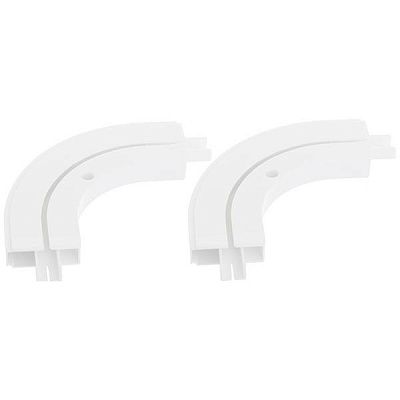 Окончание Bella Vita дуговое одинарный наборной белый 2 шт. 