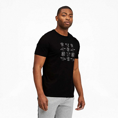 Футболка Puma ELEVATE GRAPHIC TEE 53107401 р.XS черный