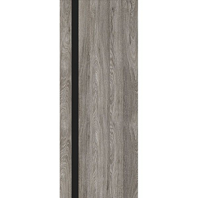 Дверне полотно ОМіС Сіті ПО чорне скло 700 мм дуб денвер